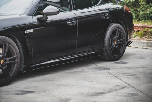 Maxton side skirt diffusers V.2 for Porsche Panamera Turbo 970 Facelift