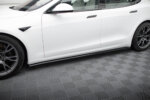 Maxton side skirt diffusers V.2 for Tesla Model S Plaid Mk1 Facelift