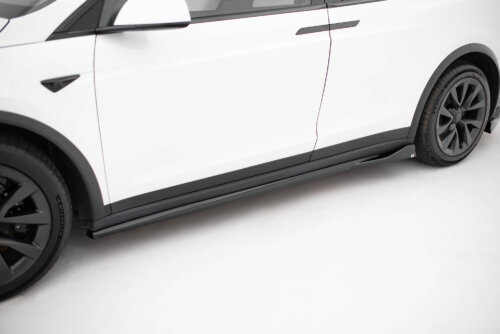 Maxton side skirt diffusers V.2 for Tesla Model X Mk1 Facelift