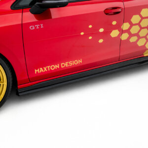 Maxton side skirt diffusers V.2 for Volkswagen Golf GTI Clubsport Mk8 Facelift