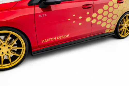 Maxton side skirt diffusers V.2 for Volkswagen Golf GTI Clubsport Mk8 Facelift