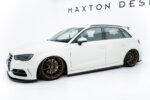Maxton side skirt diffusers V.3 for Audi S3 / A3 S-Line Sportback 8V / 8V Facelift