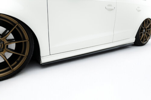 Maxton side skirt diffusers V.3 for Audi S3 / A3 S-Line Sportback 8V / 8V Facelift