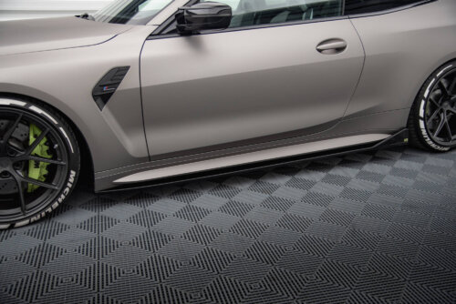 Maxton Side Skirts Diffusers V.3 CSL Look BMW M4 G82 / G82 Facelift