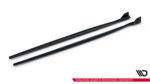 Maxton Side Skirts Diffusers V.4 + Flaps BMW 1 M-Pack / M140i F20 Facelift