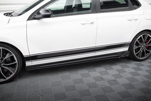 Maxton Side Skirts Diffusers V.5 + Flaps Hyundai I30 N / N-Line Hatchback / Fastback Mk3 / Mk3 Facelift