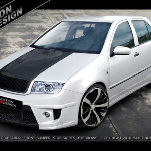 Maxton bočni produžeci za Skoda Fabia Mk1 < Demonic >