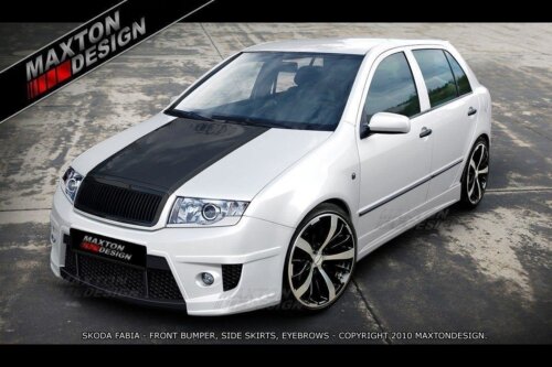 Maxton side skirt diffusers for Skoda Fabia Mk1 < Demonic >