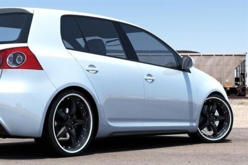 Maxton side skirt diffusers for VW GOLF V mk6 GTI look ABS plastic