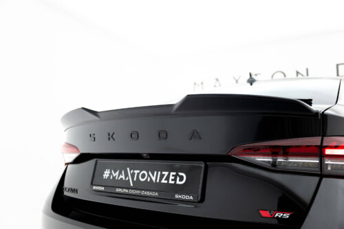 Maxton spoiler extension 3D for Skoda Octavia RS / Sportline / Standard Liftback MK4 / Mk4 Facelift
