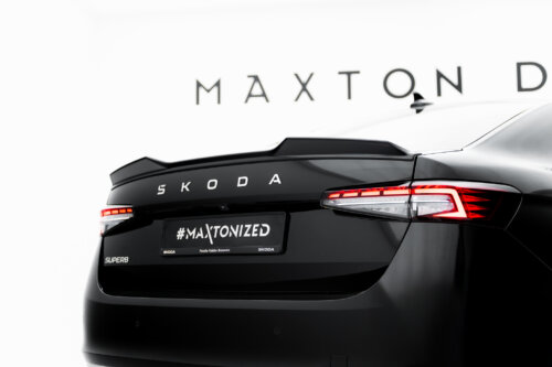 Maxton spoiler extension 3D for Skoda Superb Standard / Sportline Sedan Mk4