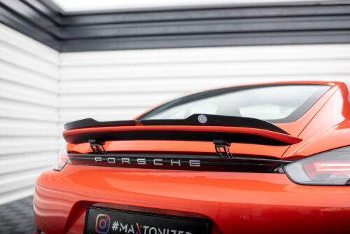 Maxton spoiler extension for Porsche 718 Cayman 982c
