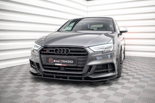 Maxton Street Pro front splitter for Audi S3 / A3 S-Line Sportback 8V Facelift