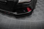 Maxton Street Pro front splitter + Flaps for Audi A7 RS7 Look C7