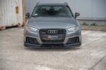 Maxton Street Pro front splitter + Flaps for Audi RS3 8V Sportback