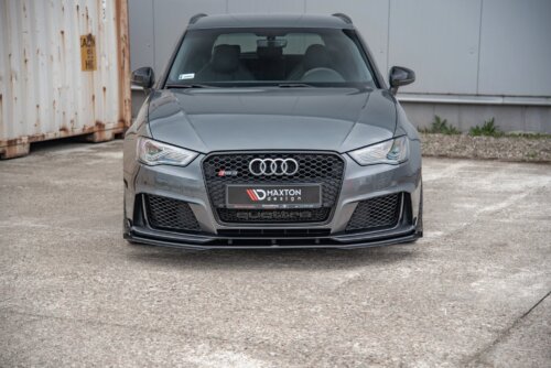 Maxton Street Pro front splitter + Flaps for Audi RS3 8V Sportback