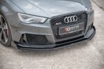 Maxton Street Pro front splitter + Flaps for Audi RS3 8V Sportback