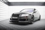 Maxton Street Pro front splitter + Flaps for Audi RS6 Avant C6