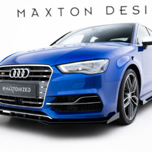 Maxton Street Pro prednji splitter + Flaps za Audi S3 / A3 S-Line Sedan 8V