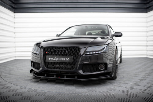 Maxton Street Pro front splitter + Flaps for Audi S5 / A5 S-Line 8T