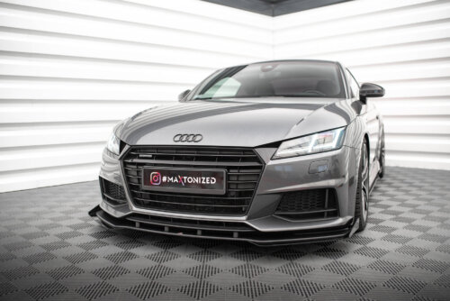 Maxton Street Pro front splitter + Flaps for Audi TT S / S-Line 8S