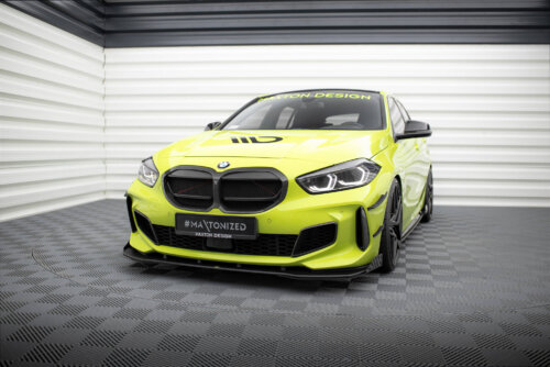 Maxton Street Pro front splitter + Flaps for BMW 1 M-Pack / M135i / 128ti F40