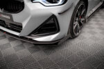 Maxton Street Pro front splitter + Flaps for BMW 2 Coupe M-Pack / M240i G42