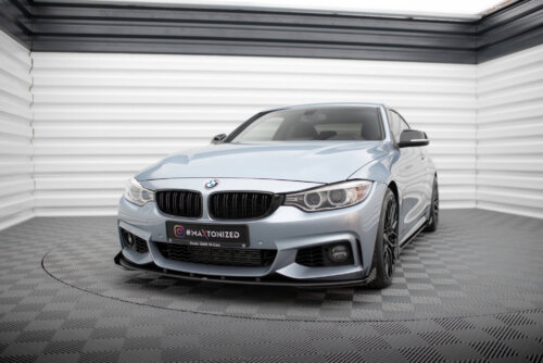 Maxton Street Pro front splitter + Flaps for BMW 4 Coupe / Gran Coupe / Cabrio M-Pack F32 / F36 / F33