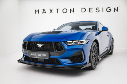 Maxton Street Pro front splitter + flaps for Ford Mustang GT Mk7