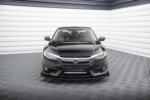 Maxton Street Pro front splitter + flaps for Honda Civic Sedan Mk10