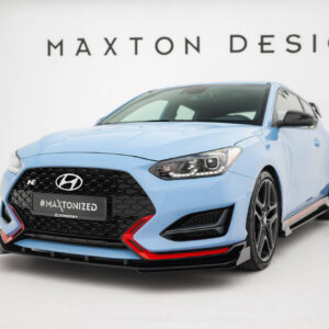 Maxton Street Pro front splitter + flaps for Hyundai Veloster N Mk2