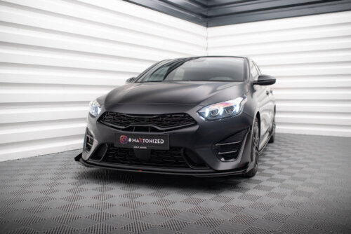 Maxton Street Pro front splitter + flaps for Kia Proceed GT Mk3 Facelift / Ceed GT / GT - Line Mk1 Facelift