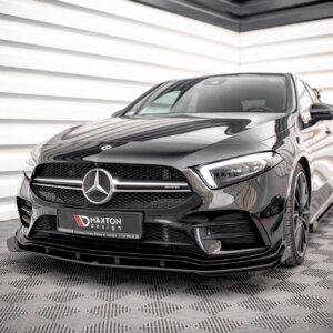 Maxton Street Pro prednji splitter + zakrilca za Mercedes A35 AMG / AMG-Line Aero Pack W177