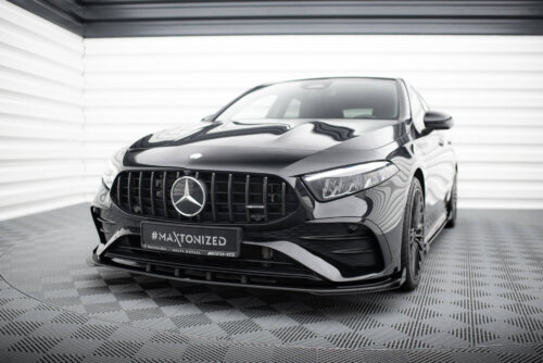Maxton Street Pro front splitter + flaps for Mercedes-AMG A35 W177 Facelift