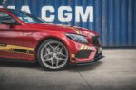Maxton Street Pro front splitter + flaps for Mercedes-AMG C43 / AMG-Line Coupe C205
