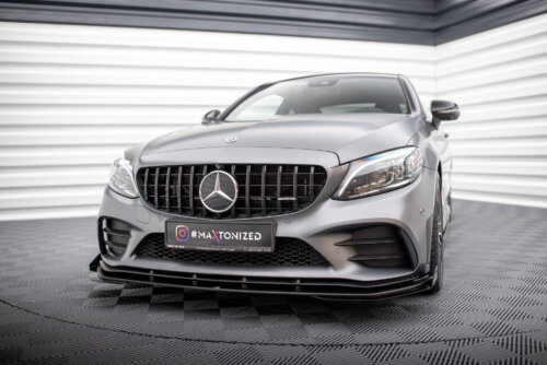 Maxton Street Pro front splitter + flaps for Mercedes-AMG C43 Coupe / Cabrio C205 Facelift / A205 Facelift