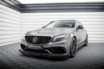 Maxton Street Pro front splitter + flaps for Mercedes-AMG C63 Sedan / Estate W205 Facelift