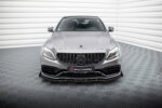 Maxton Street Pro front splitter + flaps for Mercedes-AMG C63 Sedan / Estate W205 Facelift