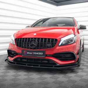 Maxton Street Pro prednji splitter + zakrilca za Mercedes-Benz A 45 AMG Aero W176 Facelift