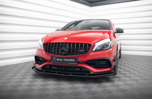 Maxton Street Pro prednji splitter + zakrilca za Mercedes-Benz A 45 AMG Aero W176 Facelift