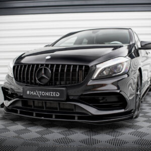 Maxton Street Pro prednji splitter + zakrilca za Mercedes-Benz A AMG-Line W176 Facelift