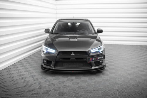 Maxton Street Pro front splitter + flaps for Mitsubishi Lancer EVO X