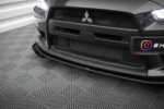 Maxton Street Pro front splitter + flaps for Mitsubishi Lancer EVO X