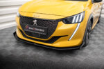 Maxton Street Pro front splitter + flaps for Peugeot 208 GT Mk2