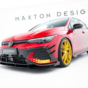 Maxton Street Pro front splitter + flaps for Volkswagen Golf GTI Clubsport Mk8 Facelift