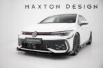 Maxton Street Pro front splitter + flaps for Volkswagen Golf GTI / GTE / R-Line Mk8 Facelift