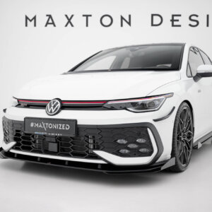 Maxton Street Pro front splitter + flaps for Volkswagen Golf GTI / GTE / R-Line Mk8 Facelift