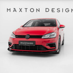 Maxton Street Pro prednji splitter + zakrilca za Volkswagen Golf R / R-Line Mk7 Facelift