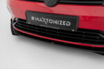 Maxton Street Pro front splitter + flaps for Volkswagen Golf R / R-Line Mk7 Facelift