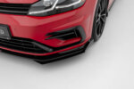 Maxton Street Pro front splitter + flaps for Volkswagen Golf R / R-Line Mk7 Facelift